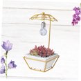 thumbnail image 4 of YSNOOWE 1Jgo Maceta De Cerámica Con Soporte De Hierro Para Plantas Y Creativa En Casa, 4 of 8