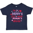 thumbnail image 3 of Inktastic Valentine's Day I'm My Daddy's Girl and My Mommy's World Girls Baby T-Shirt, 3 of 5