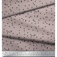 thumbnail image 2 of Soimoi Black Cotton Duck Fabric Polka Dots Print Fabric by the Yard 42 Inch Wide, 2 of 3