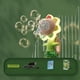 thumbnail image 1 of Máquina de burbujas eléctrica con forma de girasol que mueve la cabeza y baila, máquina automática de burbujas con forma de girasol con luz y 3 velocidades (rosa), 1 of 4