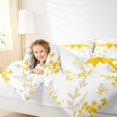 thumbnail image 3 of spefrowx Floral Yellow Bow Twin Comforter Sets for Girls, Spring Flower Bedding Set, Stars Reversible, 2-Piece, 1 Comforter and 1 Pillowcase, 3 of 6
