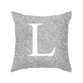 thumbnail image 1 of PYPESEEWY Ofertas Decoración del Hogar Sala de Estar 45x45cm Decoración de la Habitación Cojín con Letras Alfabeto Inglés Fundas de Almohada Fundas de Almohada de Cama Tamaño Estándar, 1 of 3