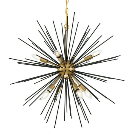Brass 30' Accent Light - Elegant Lighting LD5038D30 Timber 8 Light 30