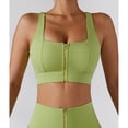 thumbnail image 3 of Sujetador deportivo para ejercicio, correr, correr, a prueba de golpes, Push Up, cremallera frontal, apertura, sujetador de entrenamiento para mujer, 3 of 8