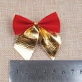thumbnail image 7 of 12 Pack Christmas Bow Tie Ornaments Christmas Tree Pendants Tree Decoration Baubles New Year Christmas Party Home Decorations,Gold Red, 7 of 7
