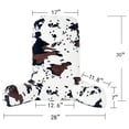 thumbnail image 3 of Extra Large Animal Printed Assembly Needed Backrest Reading Bed Rest Pillow with Arms and Pockets for Sitting in Bed Couch Sofa, Removable Cover and Filling Seprated Set, 28" x 30" x17", Cow, 3 of 8