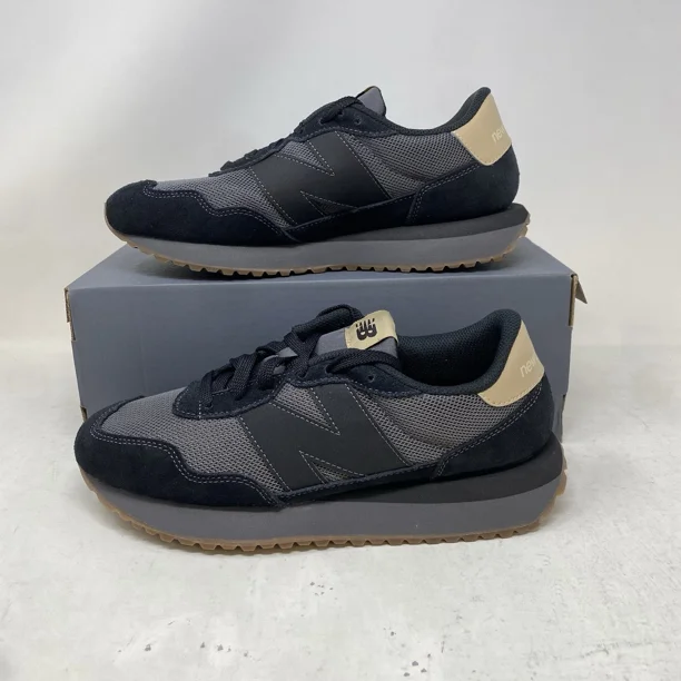 Men's New Balance 237 Black Gum Casual Shoes / MS237LOB / Size 8