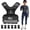 black 4-10lb, variant on Adjustable Weighted Vest 11-20lb with Removable Iron Weights, Breathable Body Weight Vest for Home Workout Running Strength Training for Men Women