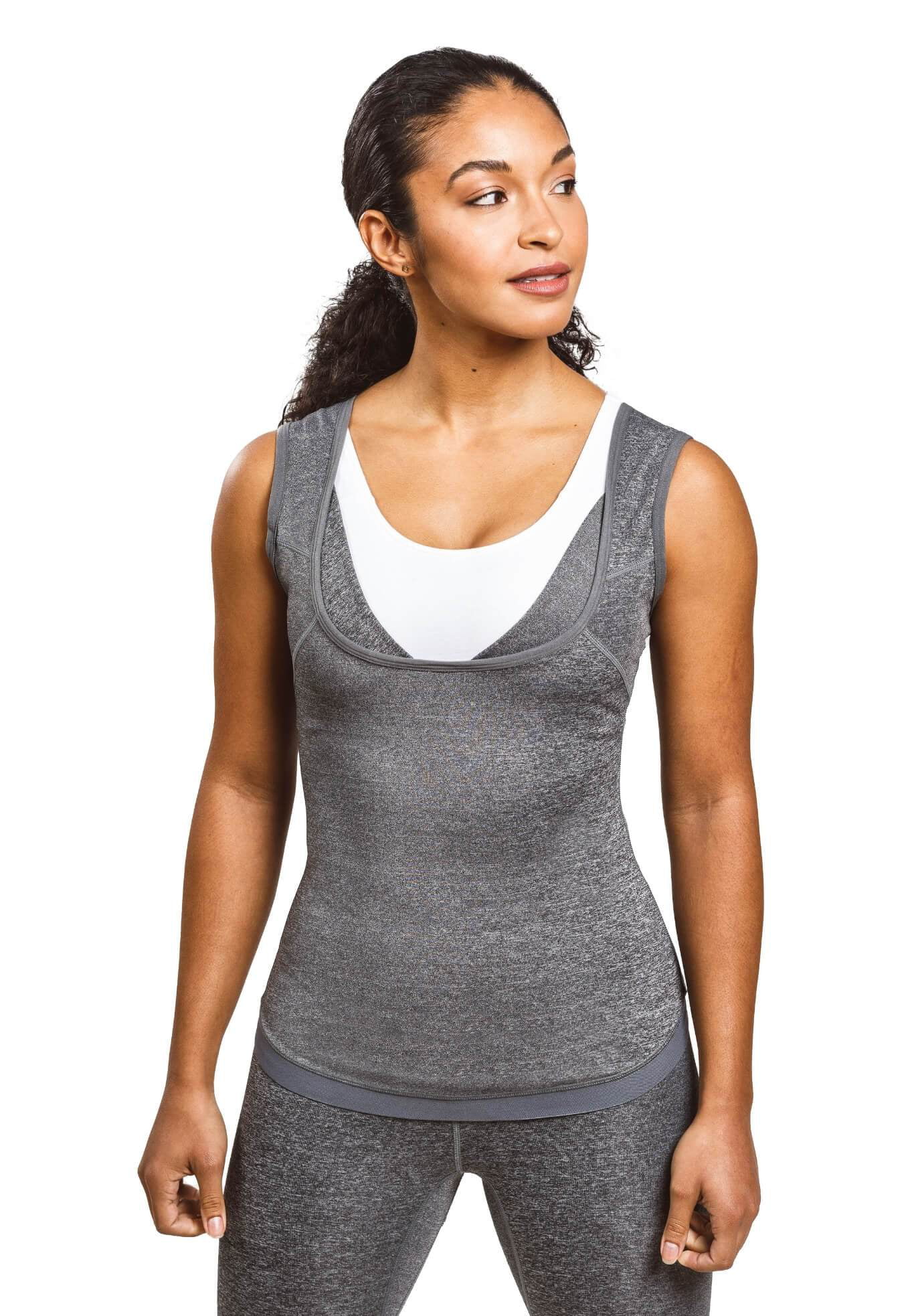 Sweat Shaper Women's Premium Workout Tank Top Slimming Polymer Sauna Vest  Black : : Clothing, Shoes & Accessories