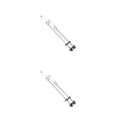 thumbnail image 3 of Langgg 2Pcs Quick Release Skewers Good Elasticity Stick Rods Good Sealing Waterproof Wear-resistant Lightweight Lever Axle Sliver 2Set, 3 of 6