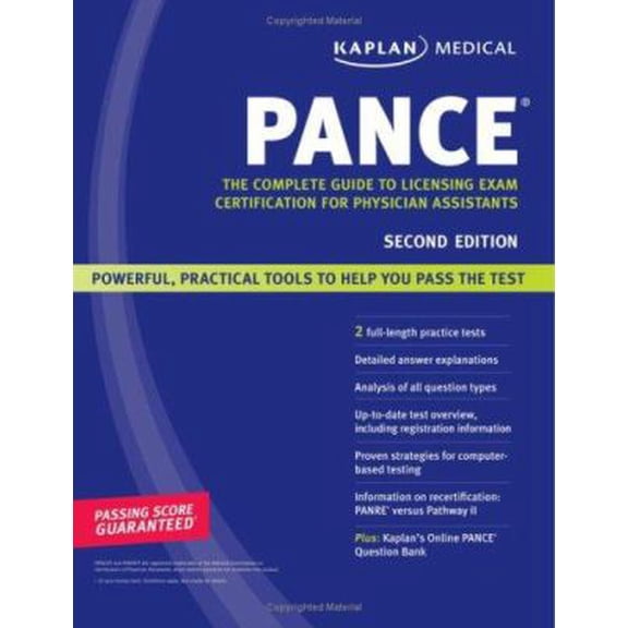 Pre-Owned Kaplan Medical PANCE (Paperback) 1419551590 9781419551598