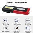 thumbnail image 4 of USB Rechargeable COB LEDs Working Light with Magnetic-base Portable Flashlight Night Lights Outdoor Hanging Hook, 4 of 8