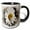 Black/White, variant on 3drose, Image of Watercolor White Daisy, 11oz Mug