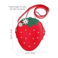 thumbnail image 5 of 1pc Bolso de hombro con forma de fresa Monedero Bolso de niña Bolso bandolera, 5 of 5