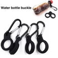 thumbnail image 5 of Termos para agua Hervidor de silicona con hebilla para acampar al aire libre, portade agua, mosquetón (negro), 5 of 5