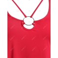 thumbnail image 3 of Camiseta de Talla Cruzada con Anillo de Talla Grande Rosegal  Mangas largas de talla grande, 3 of 5