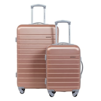 Hikolayae 3 Piece Hard Shell Suitcase Set with Spinner Wheels in