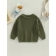 thumbnail image 2 of Txlixc Suéteres de cuello redondo para bebés pequeños, suéteres de punto sueltos de color sólido de manga larga Txlixc  Moda, 2 of 9