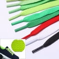 thumbnail image 6 of 1 Pair Flat Sneaker Shoelaces 8mm Wide Multicolored Polyester Shoe Laces for Athletic Running Casual Shoes Boot Strings, 6 of 9