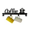 thumbnail image 2 of Coffee Cup Holder Wall Mounted (4 Hooks), Kitchen or Coffee Bar Decoration Sign, for Coffee Cup Hanger Dis, 2 of 5