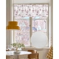 thumbnail image 4 of Countryside Landscape Linen Curtain Valance for Bedroom/Bathroom/Kitchen/Office/Living/Dining Room Windows,Farmhouse Rustic Cottage Red Brown Pocket Topper Drapes Decorative Cafe Drapery Panel 42x12, 4 of 6
