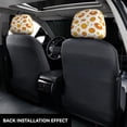 thumbnail image 3 of Kdxio Pumpkin Maple Leaves Pattern Print 2 Piece Car Head Rest Covers Set Auto Front/Rear Seats Headrest Cover Universal Fit Most Cars,Sedan, SUV, 3 of 9