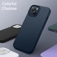 thumbnail image 6 of JETech Silicone Case for iPhone 15 Plus 6.7-Inch, Silky-Soft Touch Full-Body Protective Phone Case, Shockproof Cover (Navy), 6 of 6