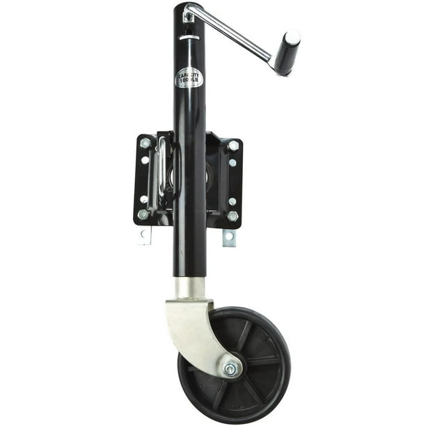 Heavy Duty Adjustable SwingUp Swivel Wheel Trailer Tongue Jack