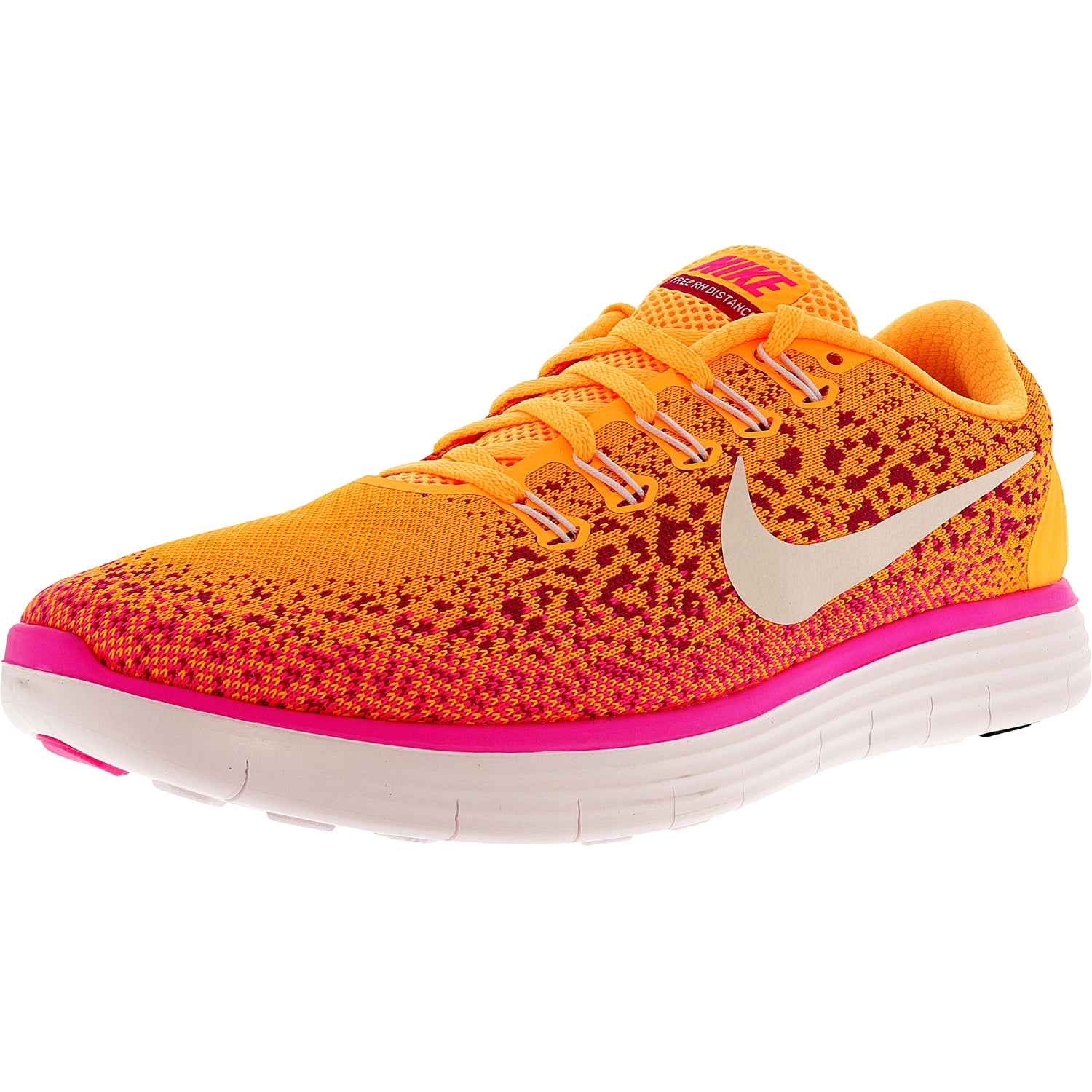 Nike Women's Free Distance Atomic Orange/White-Fire Ankle-High Running Shoe - 10.5M - Walmart.com