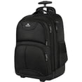 thumbnail image 1 of Sac à Dos Roulant, Matein Imperméable Sac à Dos à Roulettes pour Ordinateur Portable de Collège pour Voyage, Bagage à Main Trolley Valise Compacte Sac d'Affaires Sac d'Ordinateur Étudiant pour Hommes Femmes Adapté à un Ordinateur Portable de 15,6 Pouces, Noir, 1 of 5