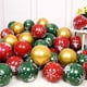 thumbnail image 2 of Globo de látex de Navidad para niños, globo verde dorado, confeti de aire, árbol de Navidad, decoración de fiesta de cumpleaños, suministros de boda, 10/30 piezas, 2 of 4