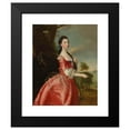thumbnail image 2 of Joseph Wright of Derby 15x18 Black Modern Framed Museum Art Print Titled - Portrait of Miss Ann Carver Before a Landscape, 2 of 5