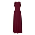 thumbnail image 3 of ZZwxWA Womens Summer Dresses 2025 Casual Maxi Dress Sleeveless Elegant Split Long Dresses Party Dress Plus Size, 3 of 6