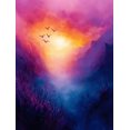thumbnail image 1 of Qisvanset Framed Canvas Wall Art 12x16 Inch Colorful Impressionist Psalm Home Baptism Art Gift, 1 of 5