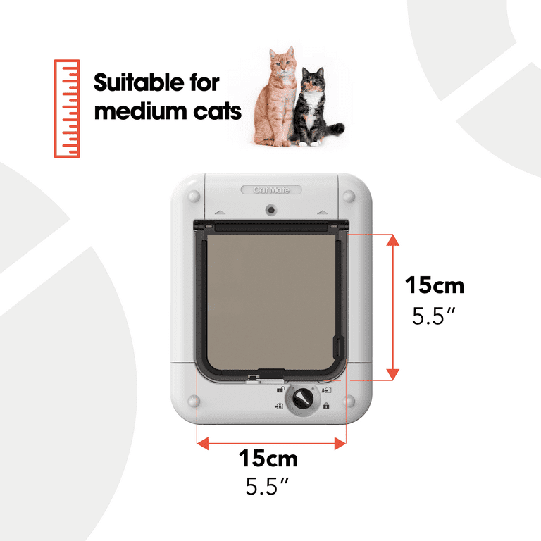 Cat Mate Microchip Cat Flap White