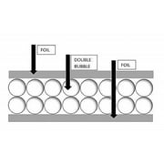 Reflectix R21 Attic Wall Reflective Bubble Roll Insulation 50-sq ft (24x25)