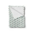 thumbnail image 2 of Puppy Soft Flannel Fleece Blanket, Dachshunds in Winter Clothes Polka Dots Stripes Dog Walking Childish Scene, Cozy Plush for Indoor and Outdoor Use, 70" x 90", Pale Blue and Umber, by Ambesonne, 2 of 5