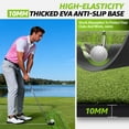 thumbnail image 4 of Jacgood 5x4FT Professional Dual-Turf Golf Hitting Mat with Ball Tray & 10mm Shock-Absorbing EVA Base for Indoor/Outdoor Practice and Golf Simulators, 4 of 8