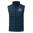 thumbnail image 2 of Men's Cutter & Buck Navy New England Revolution Evoke Hybrid Eco Softshell Recycled Full-Zip Vest, 2 of 3
