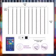 thumbnail image 6 of 300LED Unlimited RGB Colors Changing Curtain Lights with Remote & APP Control, Smart Curtain Hanging Fairy String Lights, Music &Voice Sync,USB Christmas led Lights for Indoor, Party, Garden, 6 of 12