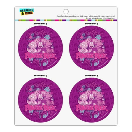 

Jim Henson s Fraggle Rock Refrigerator Fridge Locker Vinyl Circle Magnet Set