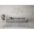 thumbnail image 3 of Ahgly Company Indoor Rectangle Checkered Gray Modern Area Rugs, 2' x 5', 3 of 4