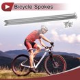 thumbnail image 2 of Unique Bargains 12 Set 14G Bicycle Spokes Bike Wheel Spokes 304 Stainless Steel Silver Tone-289mm, 2 of 7