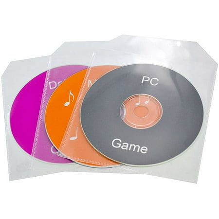TekNmotion Single Disc Clear Plastic Sleeves 100 Pack
