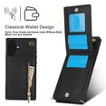 thumbnail image 4 of Dteck for iPhone 16 Plus Case, Shockproof Magnetic Protective Zipper Pocket Purse Handbag Shoulder Strap Stylish Protective Cover, Black, 4 of 8