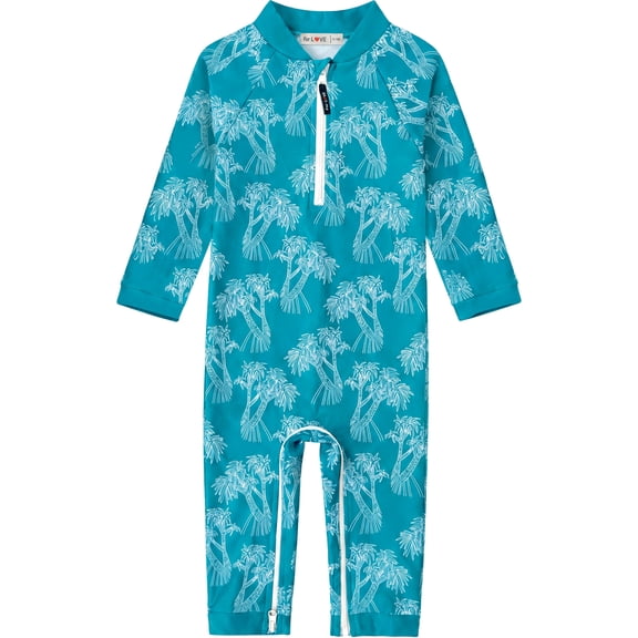 weVSwe Toddler Boy Swimsuit 0-3Years -UPF 50 Rash Guard Baby Swimsuit with Crotch Zipper kids swimsuits