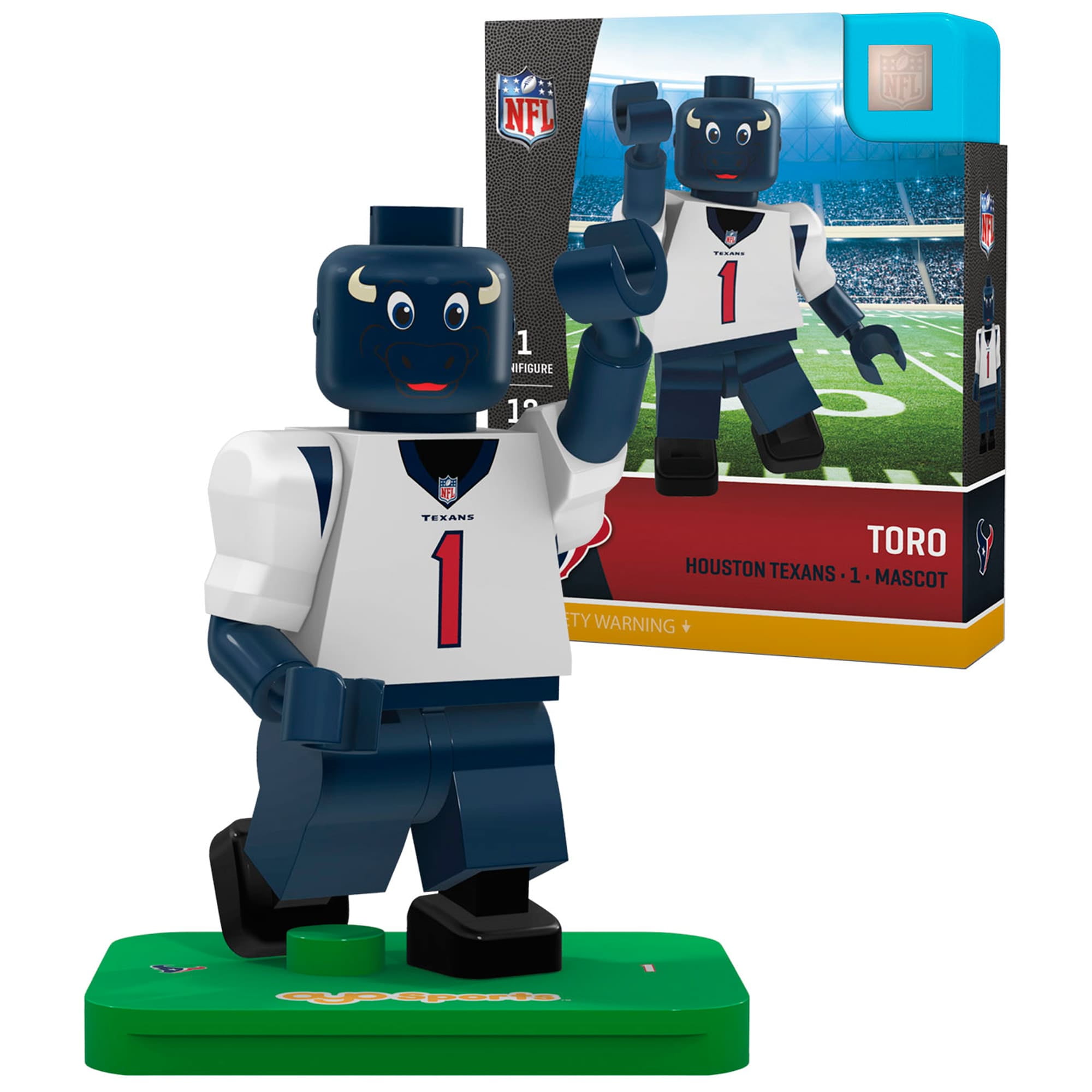 Toro Houston Texans Oyo Sports Generation 5 Mascot Minifigure Walmart Com