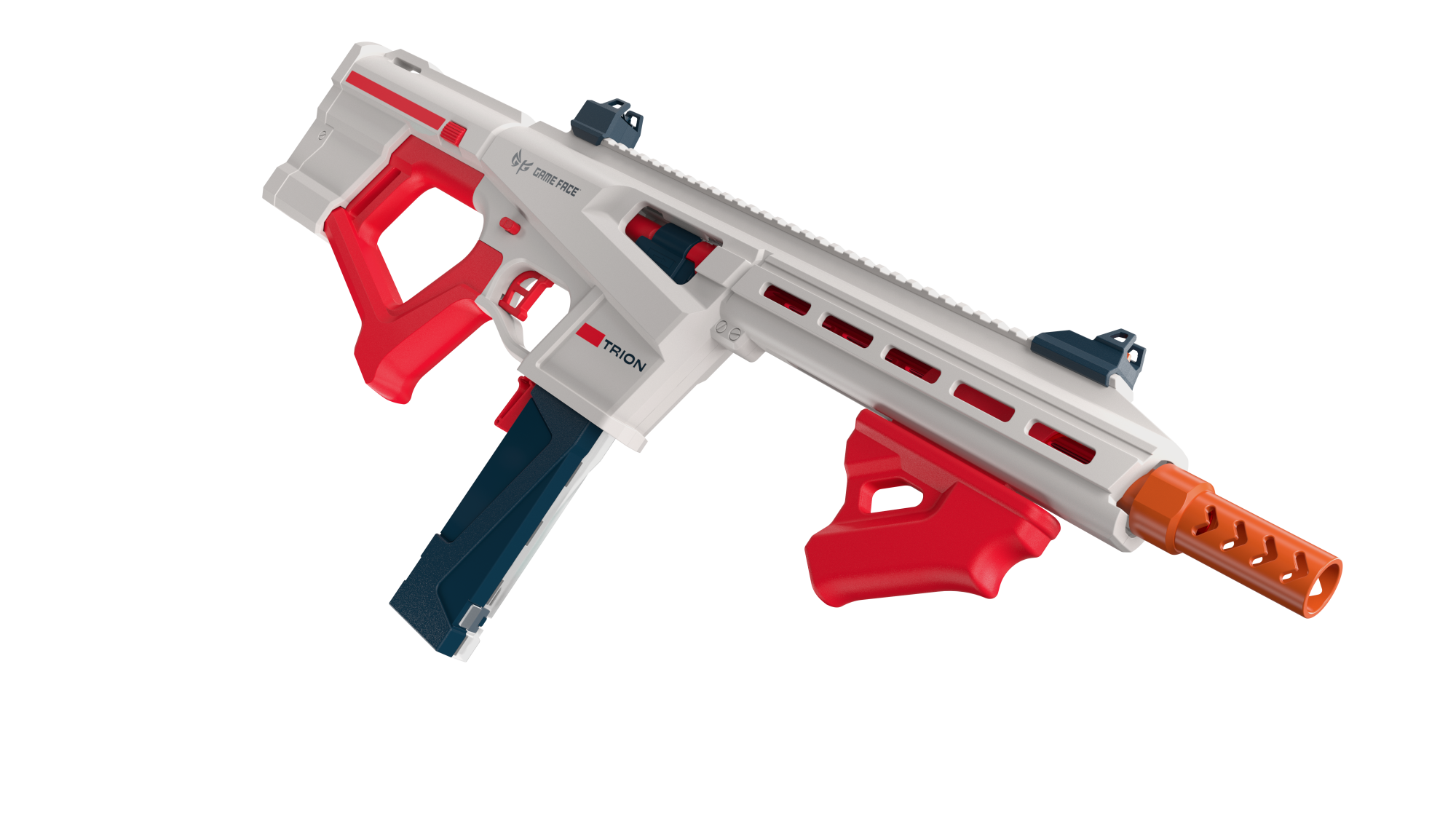 Game Face Trion Competition Foam Dart Blaster, up to 200 FPS, 15 Darts, Ages 14+, Red - image 5 of 9
