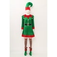 thumbnail image 3 of Zaldita Women's Miss Santa Claus Elf Christmas Full Set for Holiday Party Xmas Santas Outfits Green 3XL, 3 of 7