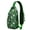 Green-64, variant on Llama Print Sling Backpack, Lightweight Crossbody Daypack with Cute Llama Face Cartoon Pattern, Adorable Kawaii Alpaca Design, Funny and Cute Anti-theft Travel Bag for Daily Use, Outdoor, Gym